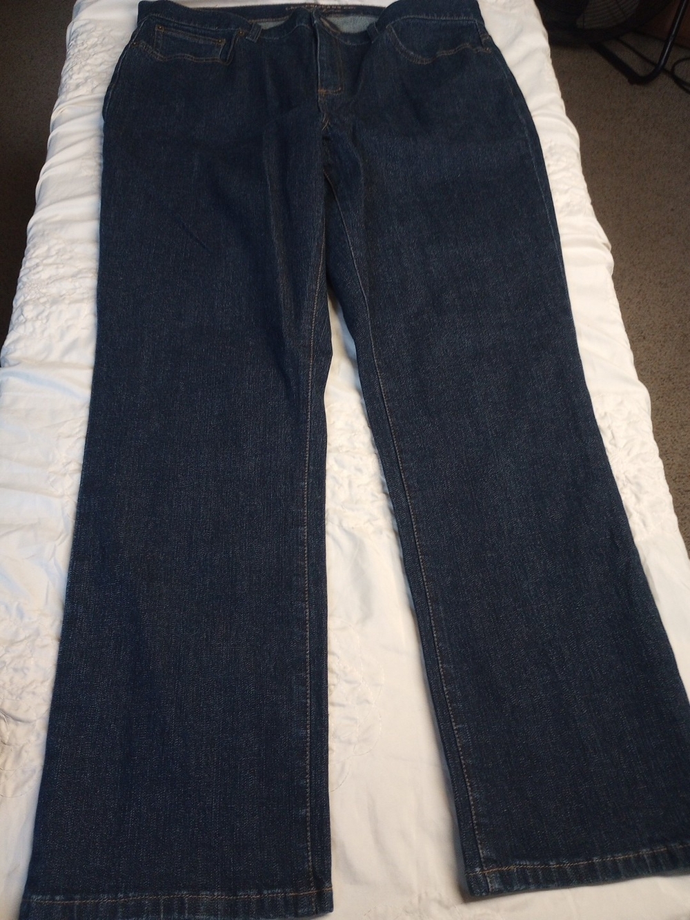 Lauren Jeans Co. Classic Dark Blue Women's Straight Leg Jeans Size 12